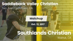 Matchup: Saddleback Valley Ch vs. Southlands Christian  2017