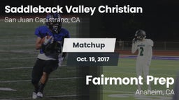 Matchup: Saddleback Valley Ch vs. Fairmont Prep  2017