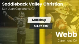 Matchup: Saddleback Valley Ch vs. Webb  2017