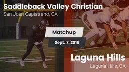 Matchup: Saddleback Valley Ch vs. Laguna Hills  2018