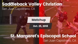 Matchup: Saddleback Valley Ch vs. St. Margaret's Episcopal School 2018