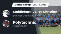 Recap: Saddleback Valley Christian  vs. Polytechnic  2019