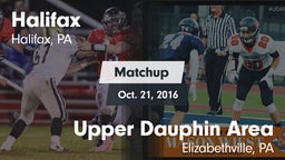 Matchup: Halifax vs. Upper Dauphin Area  2016