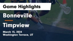 Bonneville  vs Timpview  Game Highlights - March 15, 2024