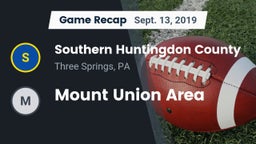 Recap: Southern Huntingdon County  vs. Mount Union Area 2019