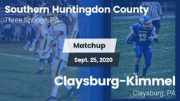 Matchup: Southern Huntingdon  vs. Claysburg-Kimmel  2020