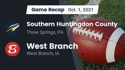 Recap: Southern Huntingdon County  vs. West Branch  2021