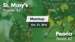 Matchup: St. Mary's vs. Peoria  2016