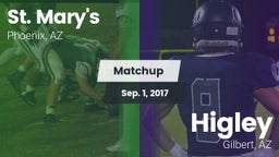 Matchup: St. Mary's vs. Higley  2017