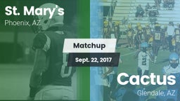 Matchup: St. Mary's vs. Cactus  2017
