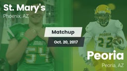 Matchup: St. Mary's vs. Peoria  2017
