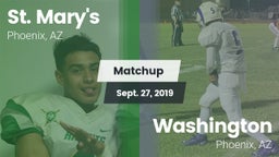 Matchup: St. Mary's vs. Washington  2019