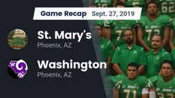 Recap: St. Mary's  vs. Washington  2019
