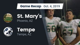 Recap: St. Mary's  vs. Tempe  2019
