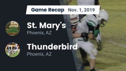 Recap: St. Mary's  vs. Thunderbird  2019