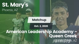 Matchup: St. Mary's vs. American Leadership Academy - Queen Creek 2020