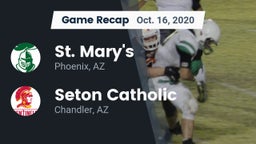 Recap: St. Mary's  vs. Seton Catholic  2020