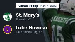 Recap: St. Mary's  vs. Lake Havasu  2022