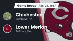 Recap: Chichester  vs. Lower Merion  2017