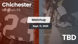 Matchup: Chichester vs. TBD 2020