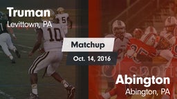 Matchup: Truman vs. Abington  2016