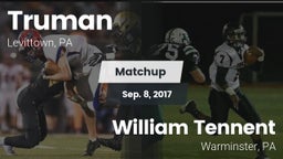 Matchup: Truman vs. William Tennent  2017