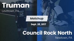 Matchup: Truman vs. Council Rock North  2017