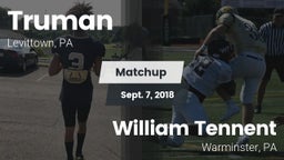 Matchup: Truman vs. William Tennent  2018