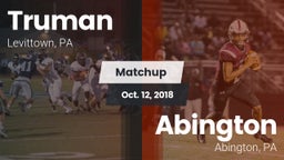 Matchup: Truman vs. Abington  2018