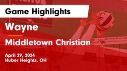 Wayne  vs Middletown Christian  Game Highlights - April 29, 2024