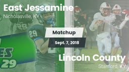 Matchup: East Jessamine vs. Lincoln County  2018