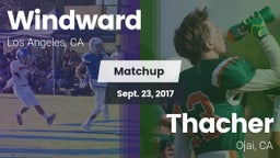 Matchup: Windward vs. Thacher  2017