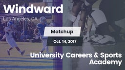 Matchup: Windward vs. University Careers & Sports Academy 2017