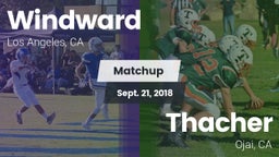 Matchup: Windward vs. Thacher  2018