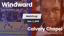 Matchup: Windward vs. Calvary Chapel  2018