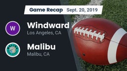 Recap: Windward  vs. Malibu  2019