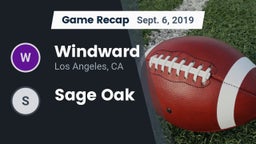 Recap: Windward  vs. Sage Oak 2019