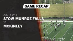 Recap: Stow-Munroe Falls  vs. McKinley  2016