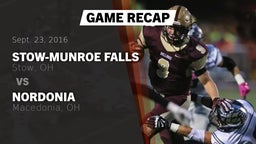 Recap: Stow-Munroe Falls  vs. Nordonia  2016