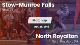 Matchup: Stow-Munroe Falls vs. North Royalton  2016