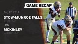 Recap: Stow-Munroe Falls  vs. McKinley  2017