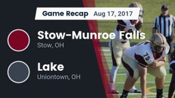 Recap: Stow-Munroe Falls  vs. Lake  2017