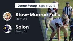 Recap: Stow-Munroe Falls  vs. Solon  2017