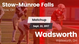 Matchup: Stow-Munroe Falls vs. Wadsworth  2017