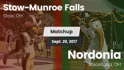 Matchup: Stow-Munroe Falls vs. Nordonia  2017