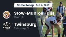 Recap: Stow-Munroe Falls  vs. Twinsburg  2017