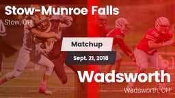 Matchup: Stow-Munroe Falls vs. Wadsworth  2018
