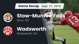 Recap: Stow-Munroe Falls  vs. Wadsworth  2018