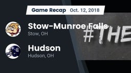 Recap: Stow-Munroe Falls  vs. Hudson  2018