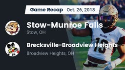 Recap: Stow-Munroe Falls  vs. Brecksville-Broadview Heights  2018